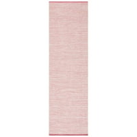 Jednobojni tkani pamučni tepih od 2'3 8', ružičasta fuksija