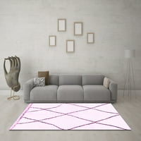 Moderni pravokutni tepisi za unutarnje prostore, Jednobojni ružičasti, 2' 3'