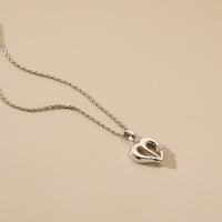 Privjesak Od sterling srebra u obliku srca s 17 lancem+ 3produžnim kabelom