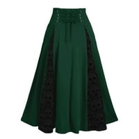 Vintage ženske haljine Za Noć vještica kosplej ženske plus veličine midi suknja od čipke visokog struka gotička plisirana suknja