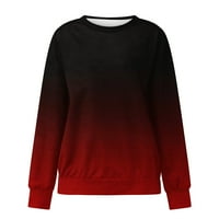 Predimenzionirana Ženska majica na rasprodaji jesenski casual labavi pulover s okruglim vratom s dugim rukavima za ribolov, vrhovi