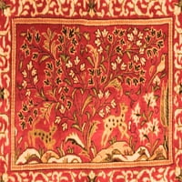 Tradicionalne pravokutne perzijske prostirke u narančastoj boji tvrtke, 2' 3'