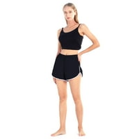 Ženske sportske kratke hlače elastične udobne pamučne kratke hlače Ležerne sportske kratke hlače visokog struka, prozračne kratke