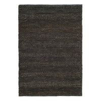 Pleteni tepih od prirodnih vlakana, drveni ugljen, kvadrat 4' 4'