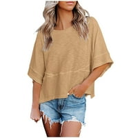 Ženske modne obične Ležerne majice kratkih rukava majica bluza, kupite jednu ili dvije veličine veće