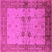 Tradicionalne prostirke za sobe u pravokutnom orijentalnom stilu u ružičastoj boji, 8' 12'