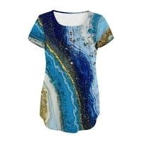 Ženska bluza za Majčin dan, majice Na prodaju, Ženski top s printom u struku, ležerna košulja s izrezom u obliku slova A i kratkim