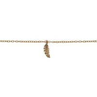 Vremena i TRU ženski zlatni ton metal pera slojevito privjesak ogrlica