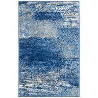 Apstraktni tepih, Srebrna plava, 8'8'kvadrat