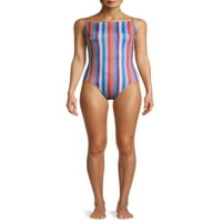 Jednodijelni kupaći kostim Plus Size za juniore i juniorke s bočnim rešetkama