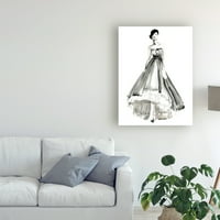 Zaštitni znak likovna umjetnost 'Gesturalna večernja haljina II' Platno umjetnost Jennifer Paxton Parker