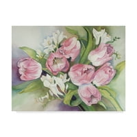 Zaštitni znak likovna umjetnost 'Tulipani u proljeće' platno umjetnost Joanne Porter