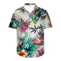 + Muške košulje bez granica, rasprodaja, Plus Size, ležerni gumbi, havajski print, košulja s kratkim rukavima s kratkim rukavima,