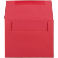 Papir i omotnica omotnice, 3-4 komada, crvene, pakirane