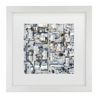 Karolis Jay 'City Maze 6' Matted uokvirena umjetnost