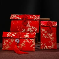 Dizajn vezenja u kineskom stilu crvena omotnica torba za sretan novac pribor za zabave