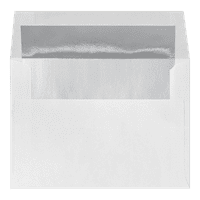 Luktar Omotnice za pozivnicu, 1 2, bijela s oblogom od srebrne folije, pakiranje