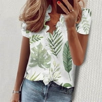 Ženske majice kratkih rukava modna ljetna odjeća ljetna majica s printom bluza kratkih rukava vrhovi s rukavima u obliku rukava s