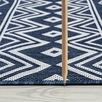 Moderni Marokanski mornarski tepih, kremasti pravokutnik za unutarnju i vanjsku upotrebu, lako se čisti