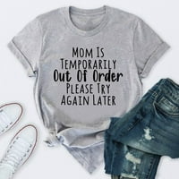 Majice s grafičkim printom, smiješne majice s printom slova, ležerna bluza za Majčin dan, duge haljine za žene, svečane