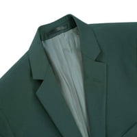 Muški vitki fit dvodijelni odijelo s jednim grudima gumbi Blazer jakna i ravne hlače odijelo za muškarce set za muškarce