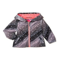 Pink Toddler Girls Star & Stripe Print Anorak jakna, veličine 2T-4T