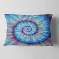 Dizajnerski jastuk s uzorkom Fibonacci u plavoj boji-Moderni tiskani jastuk - 12.020