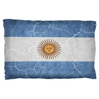 Otrcana jastučnica s argentinskom zastavom