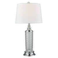 Moderna kristalna stolna svjetiljka u srebrno bijeloj boji 25,5