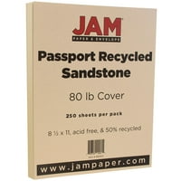 Papir i omotnica putovnica Reciklirani karton, 8. 11, po paketu, pješčanik od 80 lb