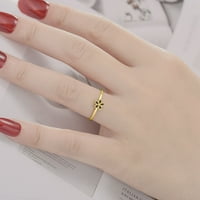 Poklon za Valentinovo, podesivi prsten od titana, zlatni ženski podesivi prsten, prigodni poklon
