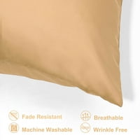 Jedinstvene povoljne jastuke pokriva svilenkasti satenski jastučići s patentnim zatvaračem set karamela 21 31