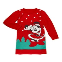 Božićna džemper haljina za djevojčice s Minnie Mouse, veličine 4-12