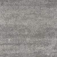 Jednobojni plišani čupavi tepih od ugljena 4' 6'