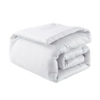 Novi Sega Home Textiles Teen Senior Solid Print Polyester Comforter set, King, White