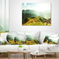 Dizajnerski jastuk s printom Panorama kavkaskih planina-krajolik-18.18