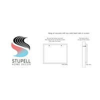 Stupell Industries Boho nadahnuta apstrakcijom slojeviti plavi kružni oblici, 30, dizajnirali Jess Bruggink