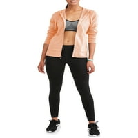 Atletički radovi ženski aktivni zip up hoodie, veličina S-xxl