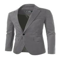 Jedinstvene ponude muške gumbe Slim Fit Casual Sport Blazer jakna
