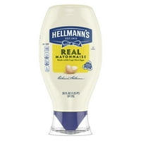 Hellmannova prava majoneza za bogat kremasti začin pravi mayo stisnila bočicu bez glutena, napravljena od jaja bez kaveza oz