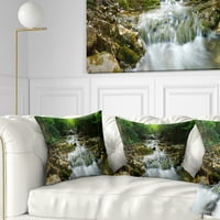 Dizajnerski prirodni proljetni vodopad-pejzažna fotografija, jastuk za bacanje-16.16