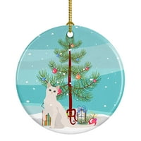 Keramički ukras Ukrajinska mačka Levka Sretan Božić