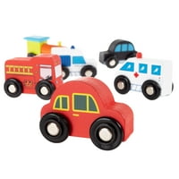 Set za igru drveni automobil -6-dijelni set mini igračaka iz mn