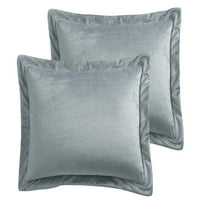 Baza-imitacija jednobojnog plišanog jastuka od nerca u sivoj boji, standardna