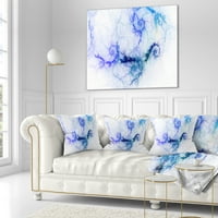 DesignArt pjenušava plavo olujno nebo - Abstraktni jastuk za bacanje - 18x18