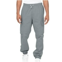 Teretne hlače za muškarce širokog kroja Ležerne hlače tanka radna ulična odjeća široke hlače Modne ulične planinarske hlače s više