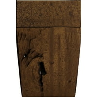 Ekena Millwork 6 H 6 D 48 W Knotty Pine Fau Wood Kamin Mantel Kit s Ashford Corbels, Premium Aged