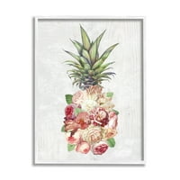Apstraktni cvjetni aranžman od ananasa, 20 komada ružičastog cvjetajućeg cvijeća, dizajn, 20 komada