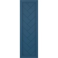 Ekena Millwork 18 W 55 H TRUE FIT PVC HARRINGBONE HARRINGBONE MODERNI STIL FIKSNI BILO TRUKE, SOJOURN BLUE