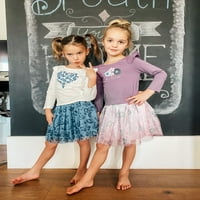 Mila & Emma Ekskluzivne djevojke ruffle rukavi i tutu suknja, dvodijelni set outfit, veličina 4-18